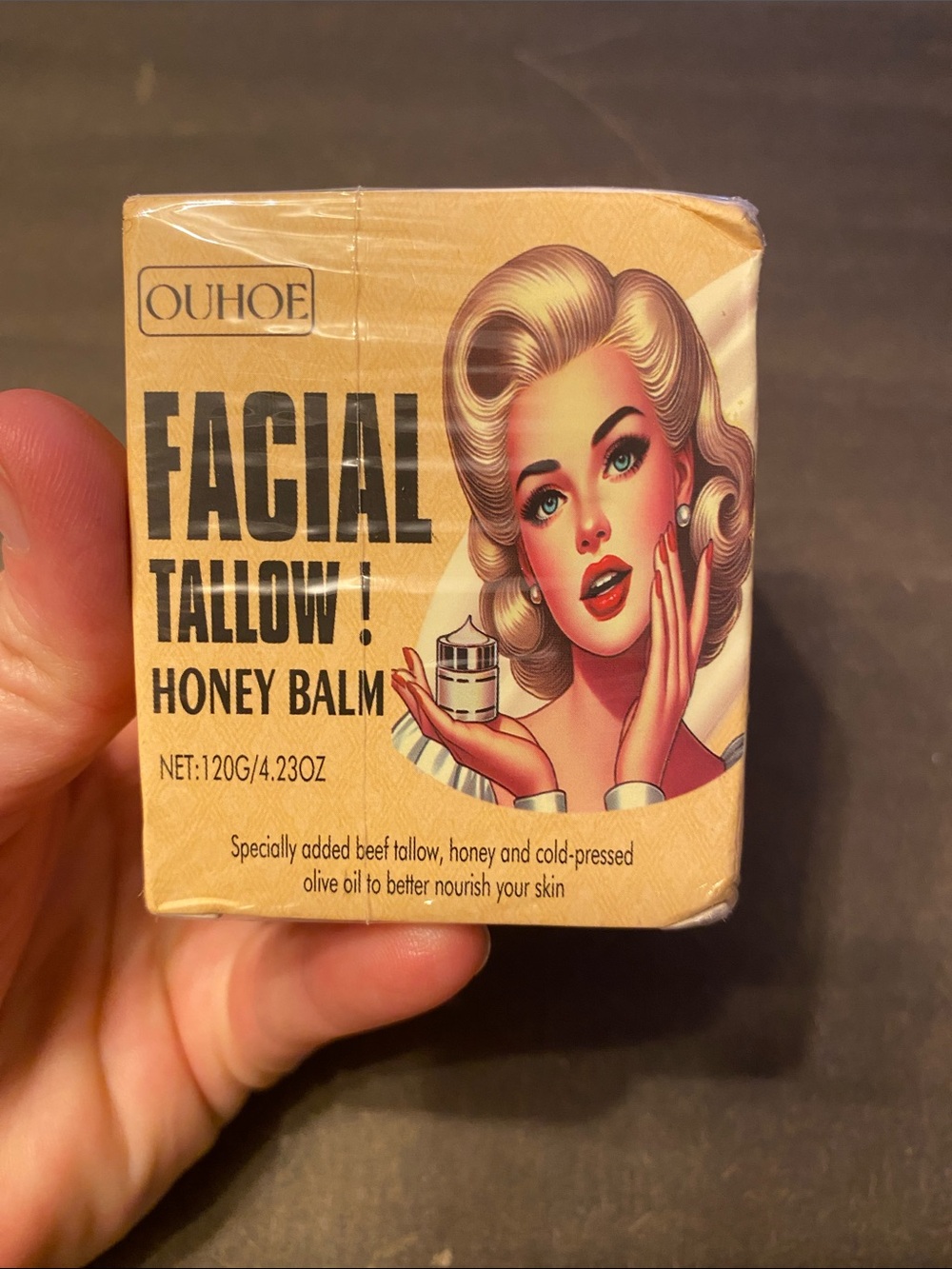 OUHOE Facial Tallow Honey Balm NEW Sealed